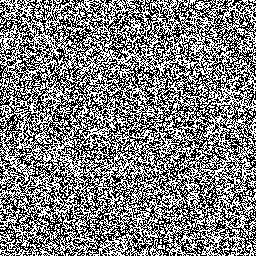 Bit pattern generated by PCG hash