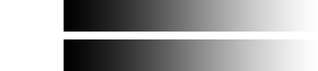 Comparison of a gradient, uncompressed vs BC7